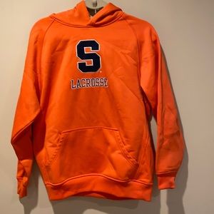 Syracuse Lacrosse Orange Hoodie Size YXL